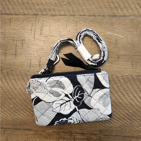 Vera Bradley Top Zip ID Key FOB Quilted Case Coin Change Purse New - Picture 2 of 3